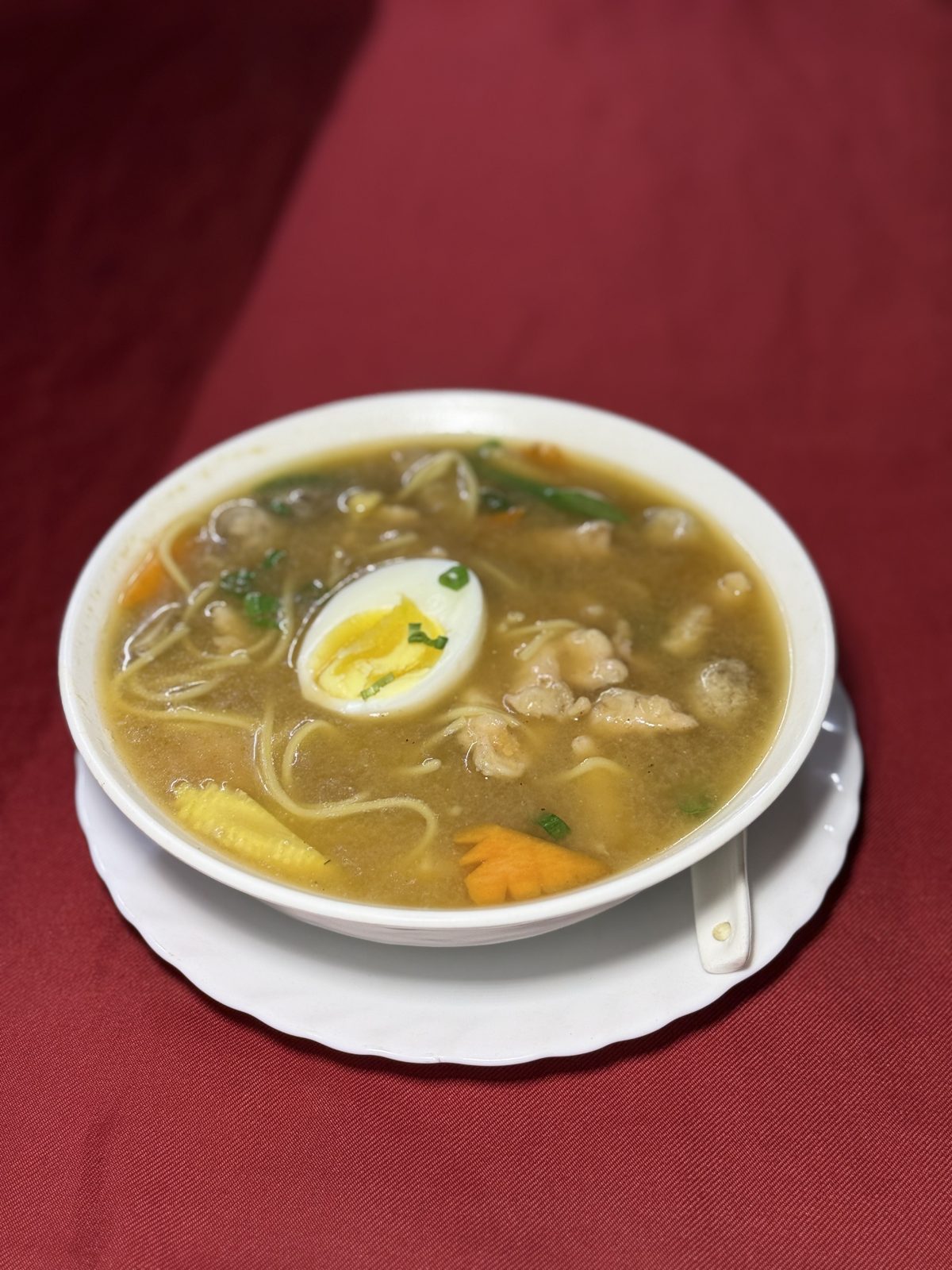 Noodle soup served at Pioneer's Flavours of China